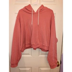 Soft Pink Striped Athletic Sweatsuit SET